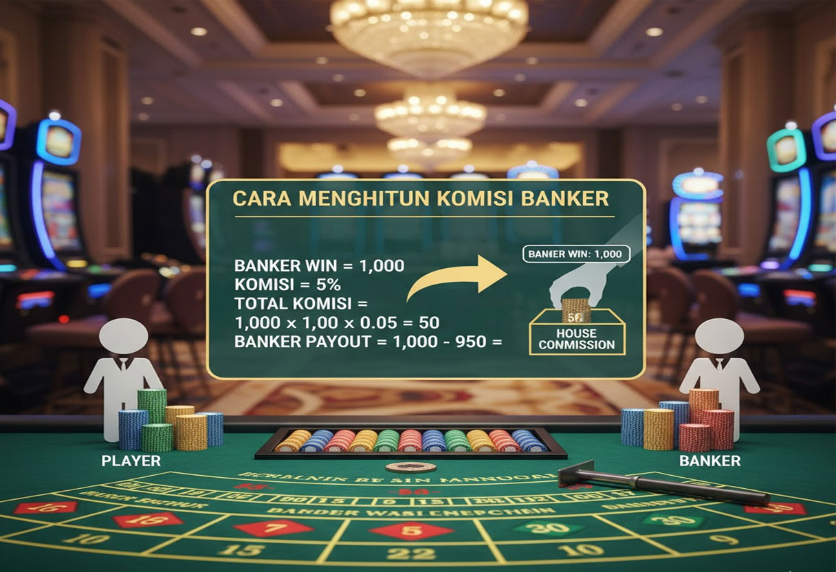 Baccarat: Cara Menghitung Komisi Banker