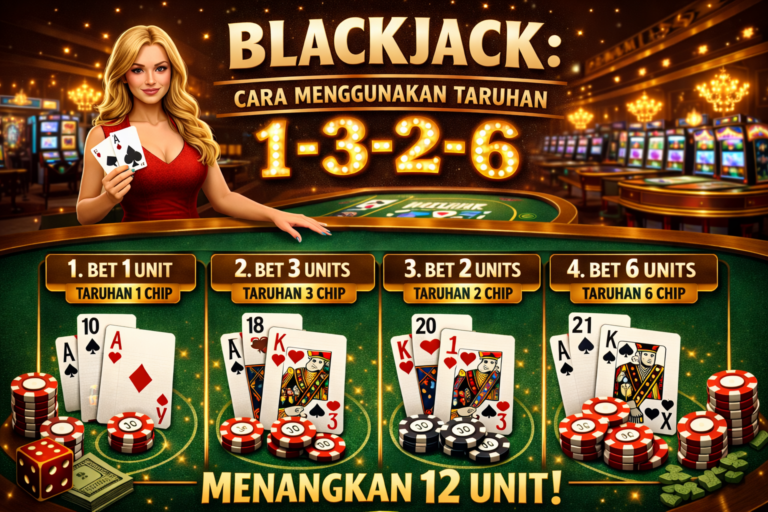 Blackjack: Cara Menggunakan Taruhan 1-3-2-6